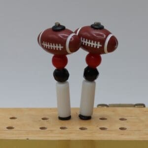 Horizontal Acrylic Football Cribbage Pegs