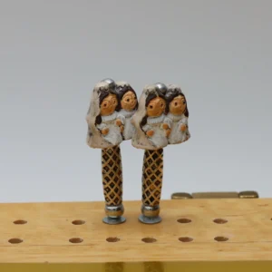 Bride and Bride Cribbage Pegs