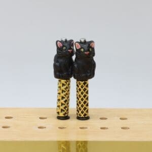 Sitting Black Cat Cribbage Pegs