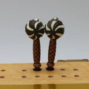 Chocolate -- Round - Cribbage Pegs