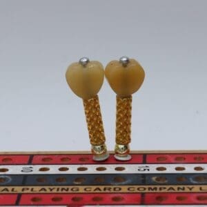 Gemstone Heart Shaped Cribbage Pegs