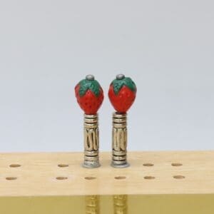 Strawberry Cribbage Pegs