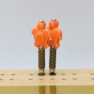 Porcelain Turtle Cribbage Pegs