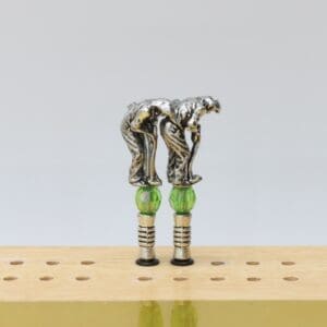 Silver Golfer Putting Cribbage Pegs