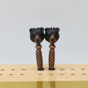 Black Bear Head Cribbage Pegs