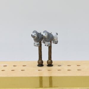Poodle Cribbage Pegs