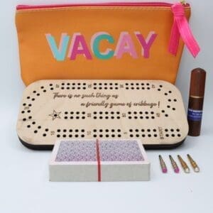 Cribbage Board Travel Gift Package