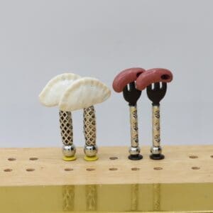 Sausage and Pierogies Cribbage Peg Set
