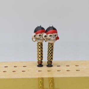 Skeleton Head Pirate Cribbage Pegs