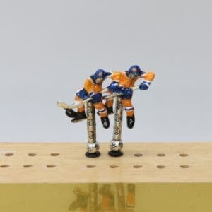 Hockey Player Cribbage Pegs - Edmonton Retro Colors