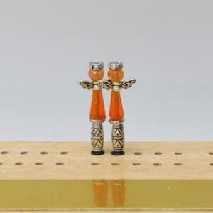 Orange Chakra Angel Cribbage Pegs