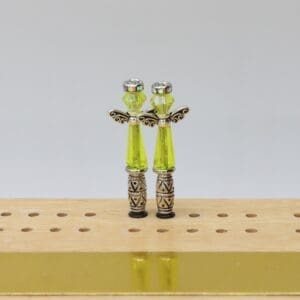 Yellow Chakra Angel Cribbage Pegs