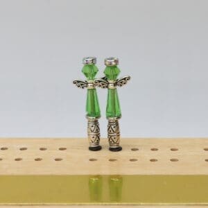 Green Chakra Angel Cribbage Pegs