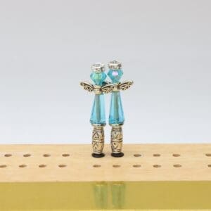 Blue Chakra Angel Cribbage Pegs