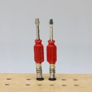 Screwdriver Cribbage Pegs