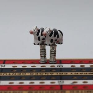 Holstein Cow Cribbage Pegs