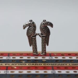 Silver Metal Toucan Cribbage Pegs