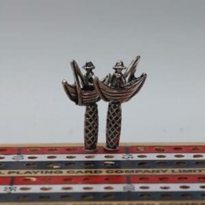 Fisherman in a Boat Cribbage Pegs
