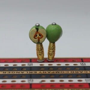 Green Apple Cribbage Pegs