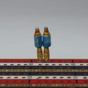 Blue Baby Bottle Cribbage Pegs