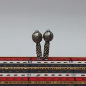 Silver Baseball Cribbage Pegs