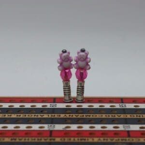 Acrylic Teddy Bear Cribbage Pegs