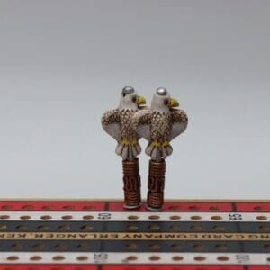 White Flying Eagle Cribbage Pegs