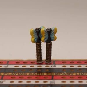 Peruvian Porcelain Butterfly Cribbage Pegs