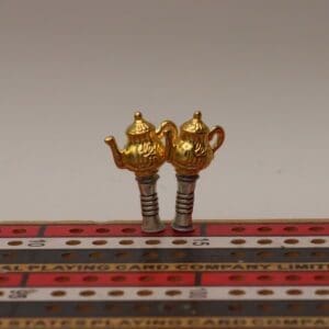 Gold Teapot Cribbage Pegs