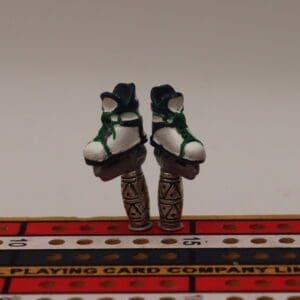 Hockey Skate Cribbage Pegs -- Vancouver Away Colors