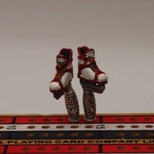 Hockey Skate Cribbage Pegs - Calgary Away Colours