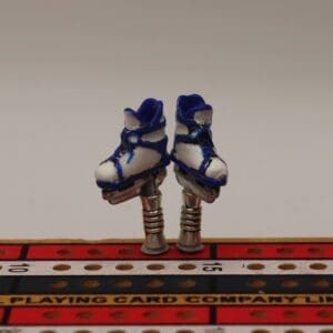 Hockey Skate Cribbage Pegs -- Toronto Away Colors