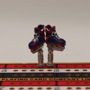 Hockey Skate Cribbage Pegs - Montreal Home Colors