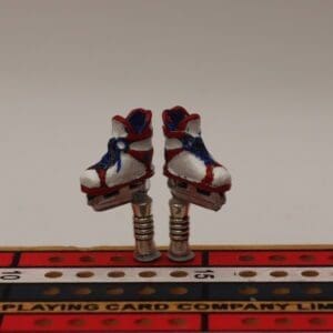 Hockey Skate Cribbage Pegs - Montreal Away Colors