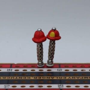 Fire Man Hat Cribbage Pegs