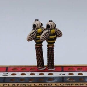 Peruvian Porcelain Bee Cribbage Pegs