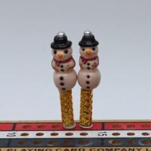 Snowman Cribbage Pegs
