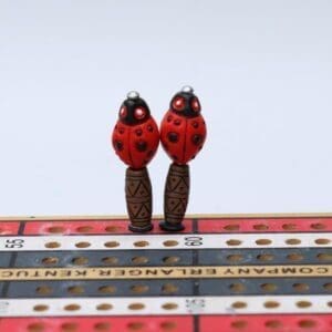 Red Lady Bug Cribbage Pegs