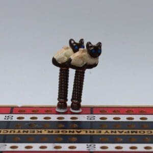 Chocolate Point Siamese Cat Cribbage Pegs