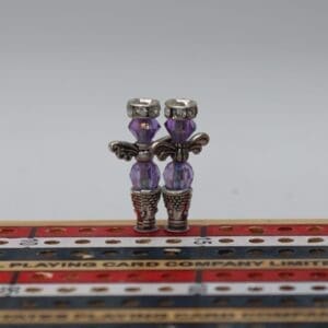 Violet Chakra Angel Cribbage Pegs
