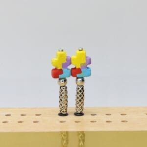 Jigsaw Puzzle Piece Cribbage Pegs