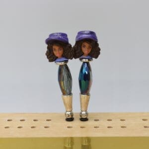 Lady Golfer with Visor Cribbage Pegs