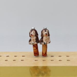 St. Bernard Puppy Cribbage Pegs