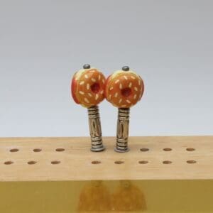 Bagel Sandwich Cribbage Pegs