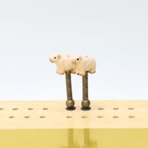 Charolais Cow Cribbage Pegs