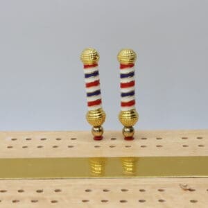 Barber Pole Cribbage Pegs