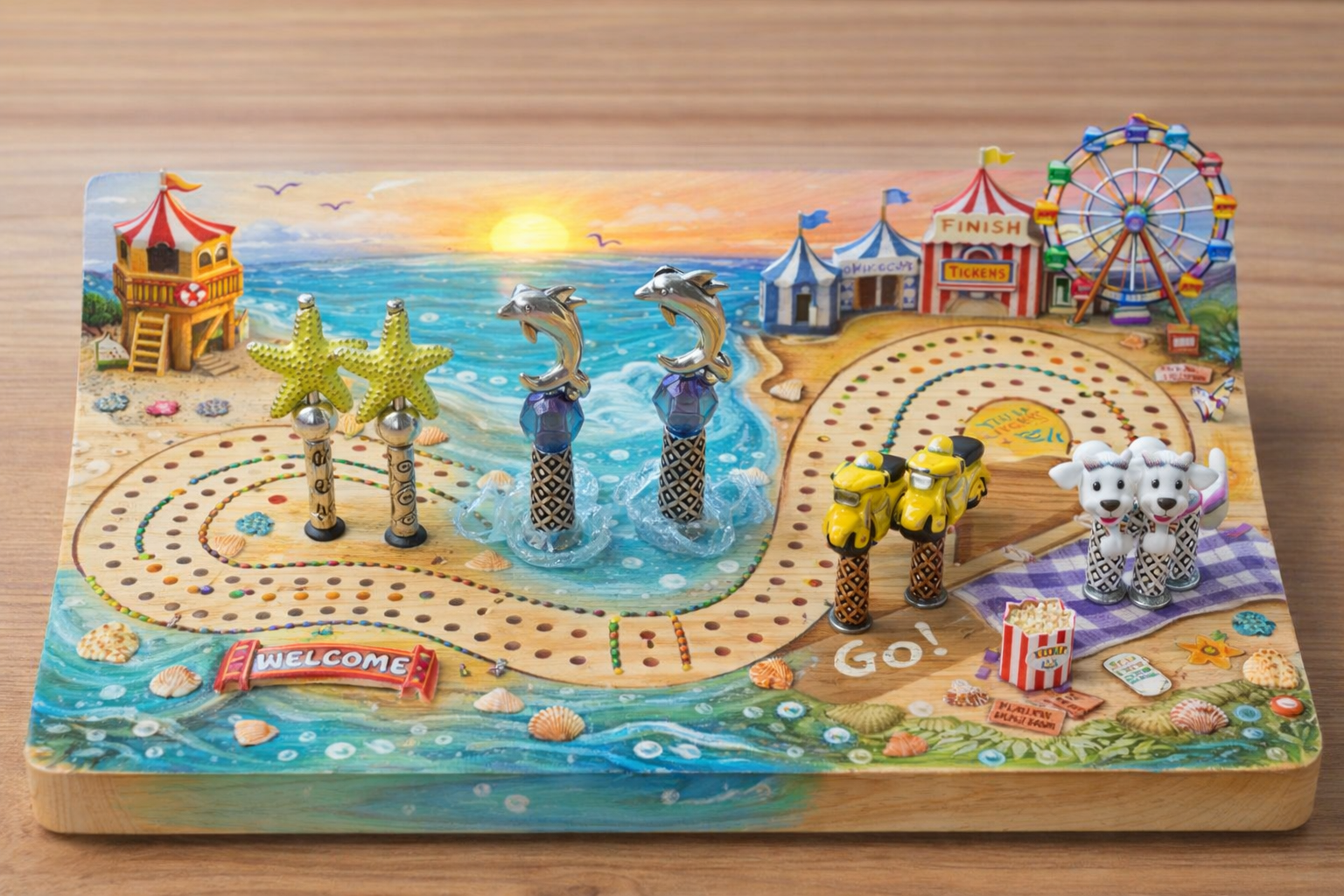 Custom Pegs for Cribbage Board Style